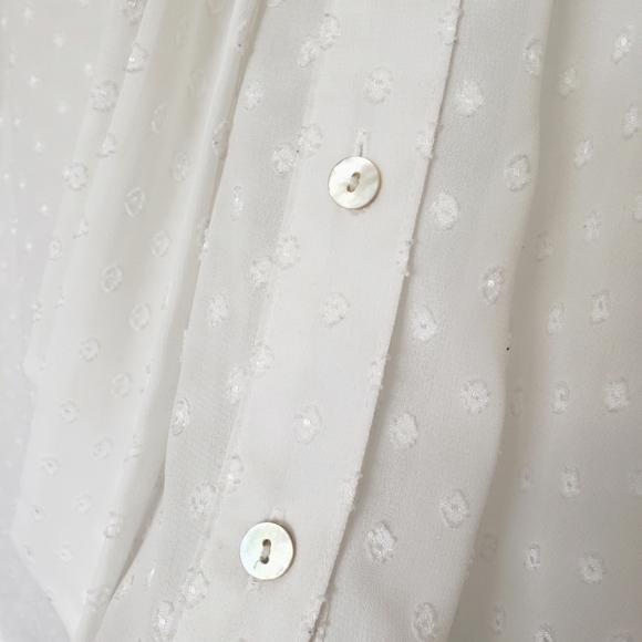 H&M oversized button up sheer blouse - Picture 5 of 9